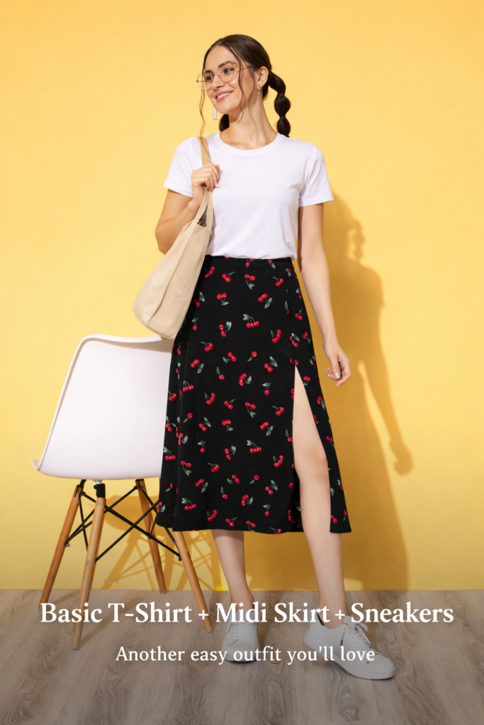 7 ways to style a basic white t-shirt