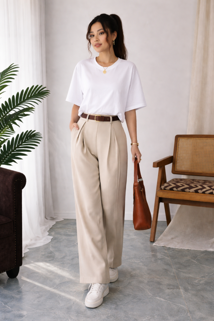 7 ways to style a basic white t-shirt
